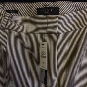 Talbot’s charcoal pinstripe pant, NWT